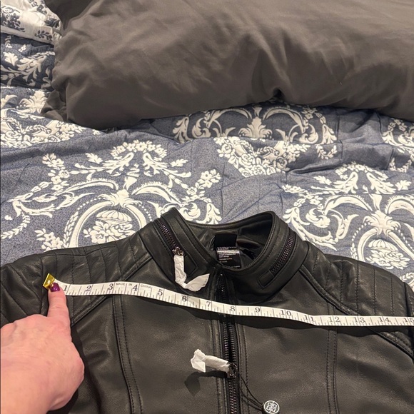 Women’s Bolvaint Paris Classic Black Lambskin Leather Bomber Jacket - Picture 14 of 17